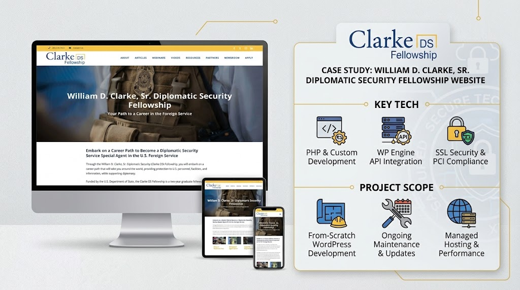 Full-Service WordPress Development for Clark DS Fellowship