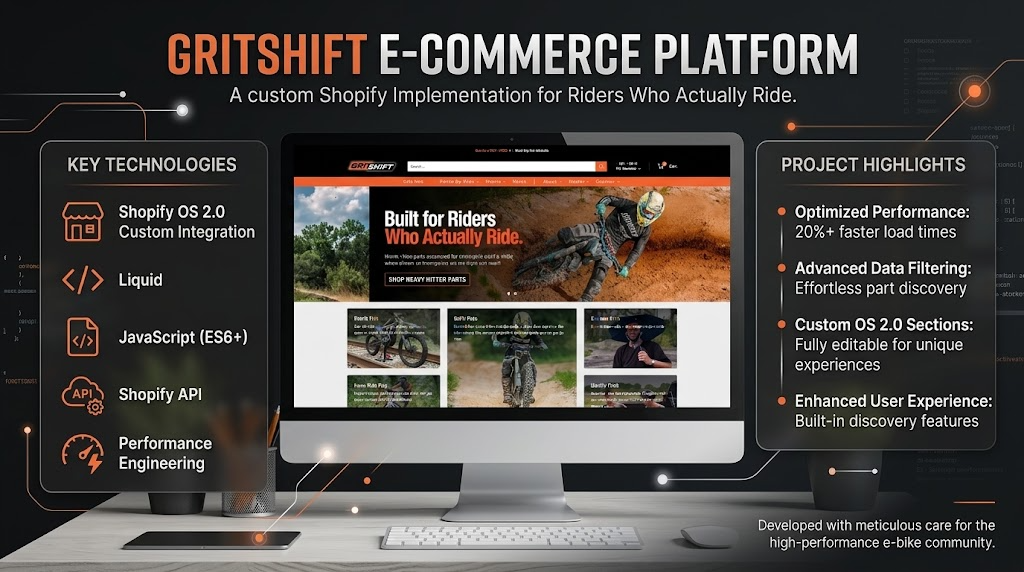 Custom Shopify Architecture and Maintenance for GritShif