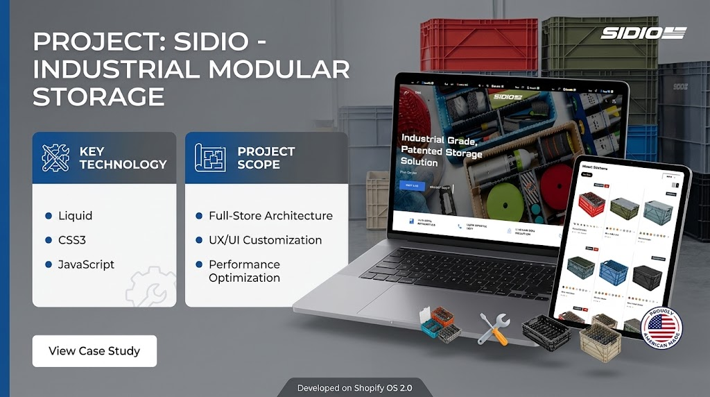 Custom Shopify Development for Sidio Crate
