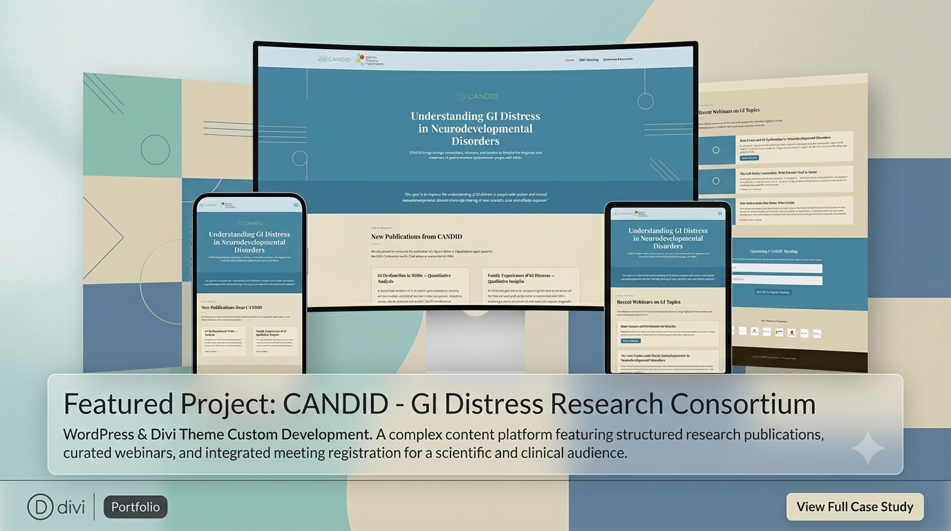 Divi Performance Optimization for CANDID